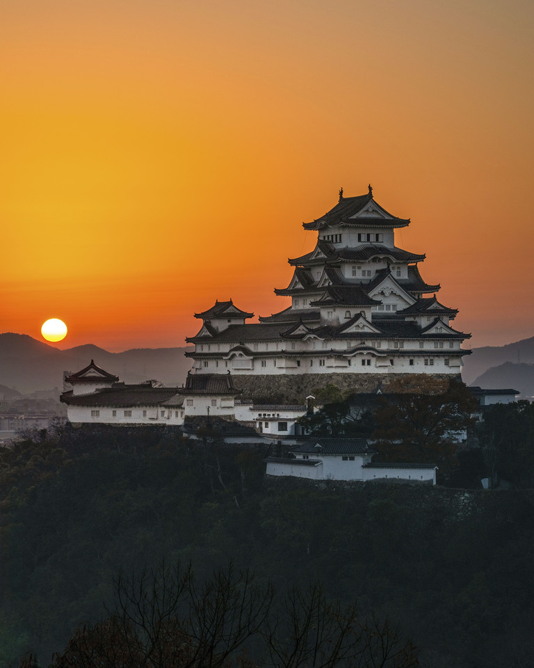 優秀賞（兵庫県）　Guthrie McLean ガスリー マクリーンさんの作品「Sunrise of Himeji Castle」