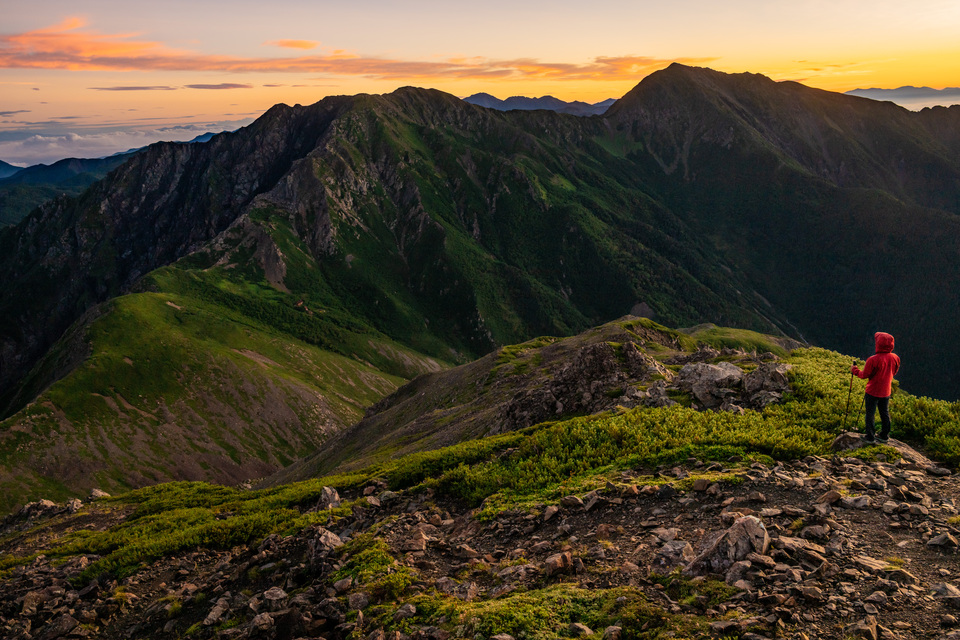 入賞　奥田祥吾さんの作品「南アルプスの朝焼け」