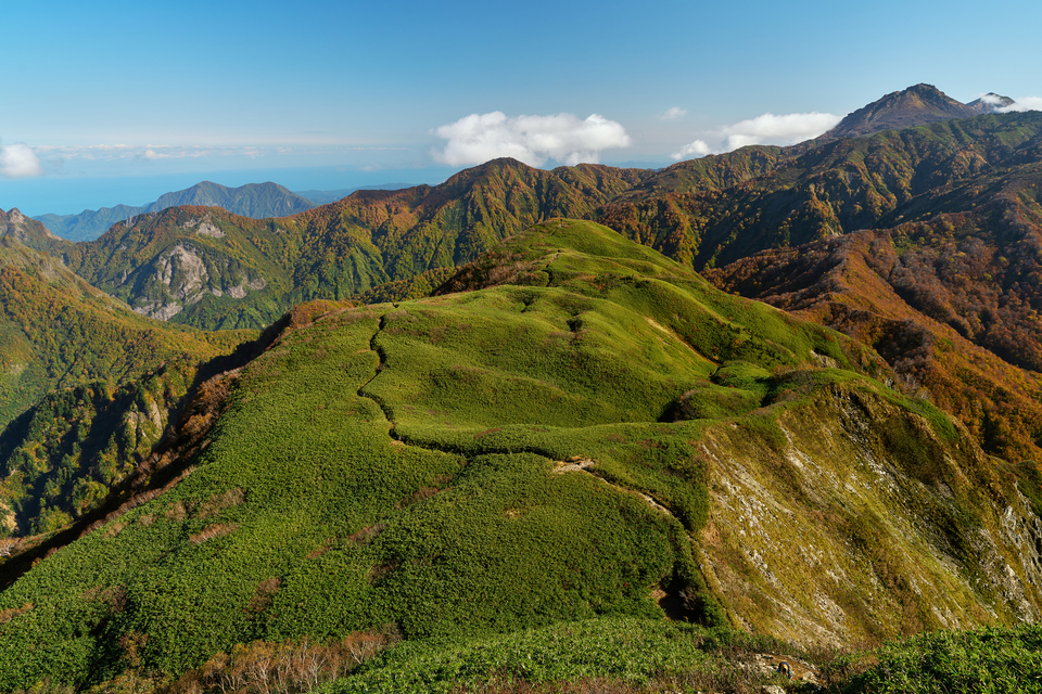 入賞　宇野将史さんの作品「山粧う雨飾山の女神」
