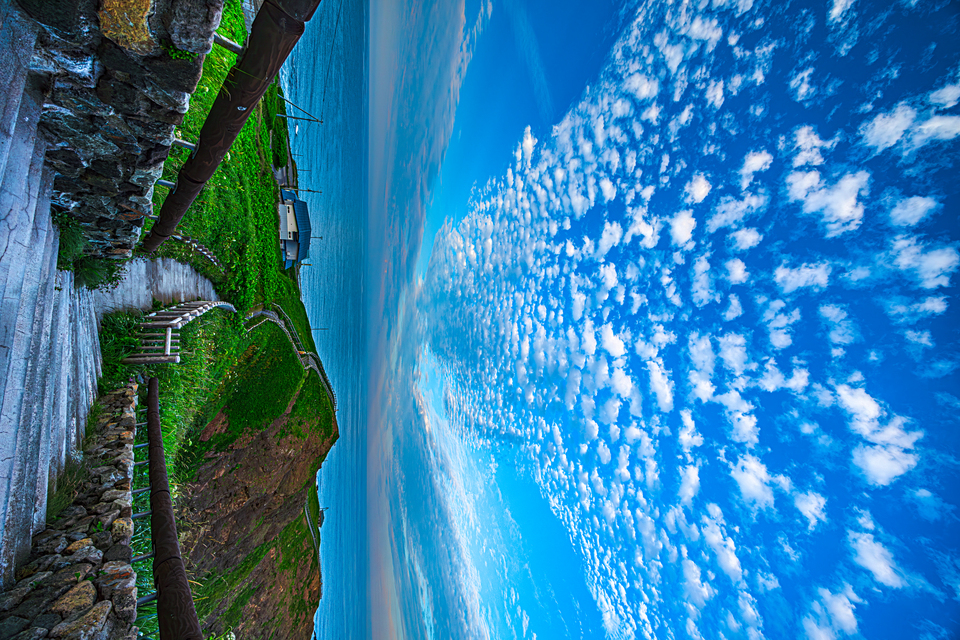 最優秀賞　川島　吉政さんの作品「夕暮れ迫る襟裳岬の空」