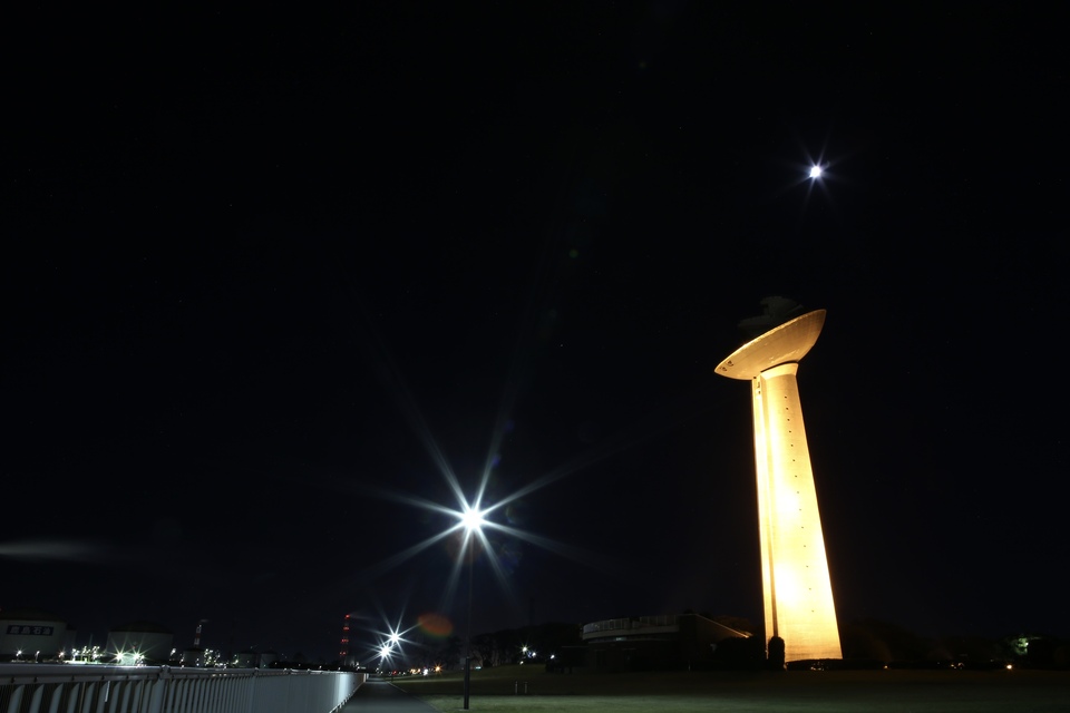 佳作（残したい神栖）　Azusaさんの作品「神栖に舞い降りた宇宙船」