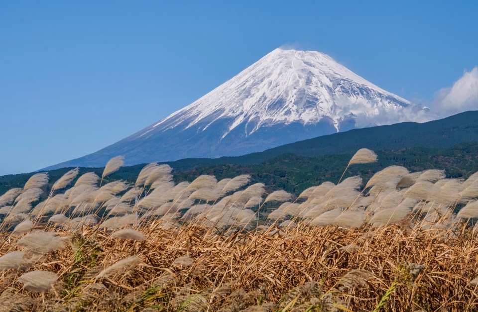 入選（富士山写真部門）　沼田 和男さんの作品「秋の名残、冬の兆し」