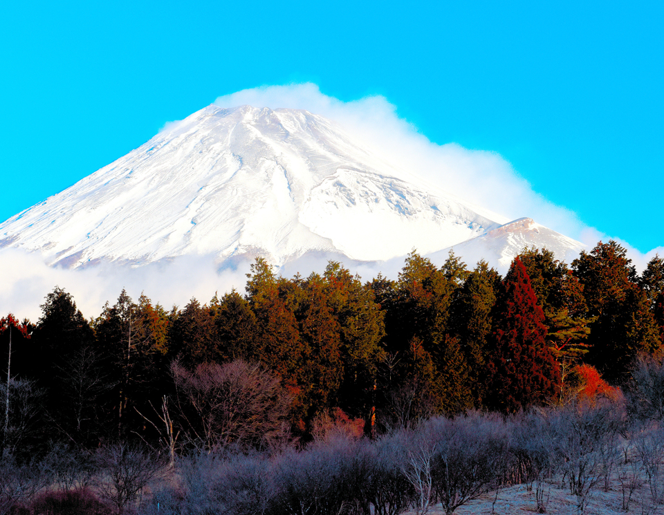 入選（富士山写真部門）　井谷 勝利さんの作品「朝日を受けて」