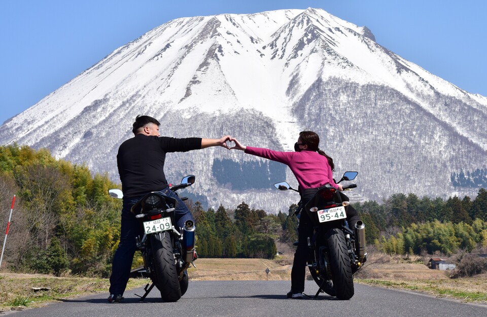 優秀賞　きゅうりさんの作品「聖地・大山へ夫婦ツーリング」