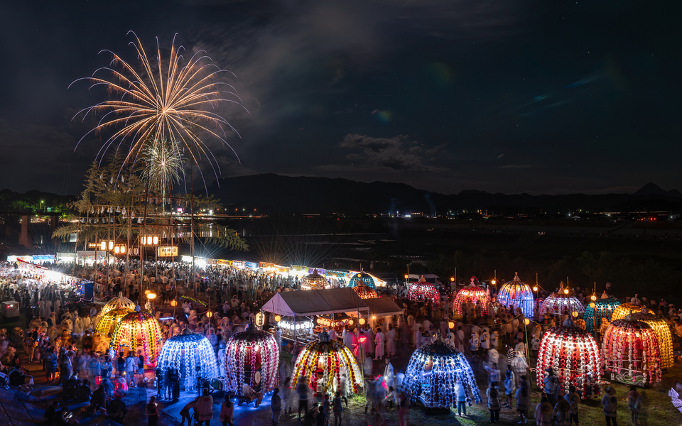 最優秀賞　柚木さんの作品「花傘鉾の灯火」